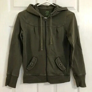 Joe Fresh Green Zippered Hoodie  Size Extra Small